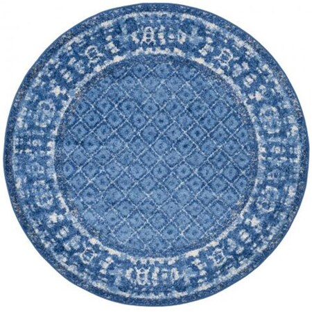 Safavieh Adirondack Round Area Rug; Light Blue & Dark Blue - 4 x 4 ft. ADR110F-4R